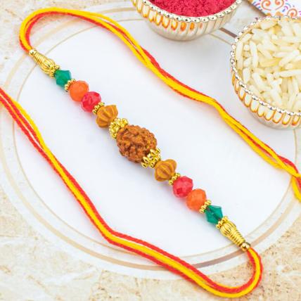 Rudraksh & Beads Rakhi