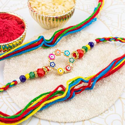 Multicolor Evil Eye Rakhi