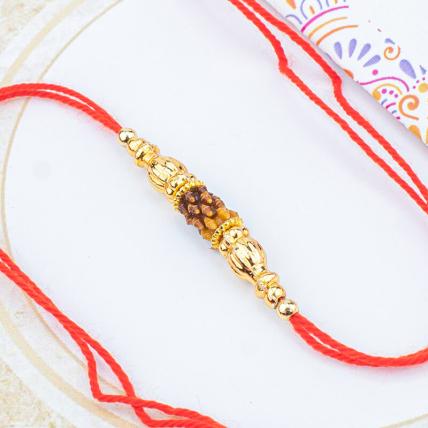 Fancy Beads and Moti Rakhi