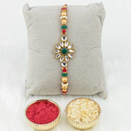 Kundan & Pearl Rakhi