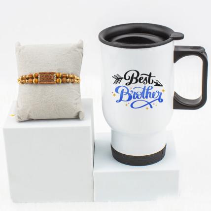 Bro Rakhi with Personalized Travel sipper