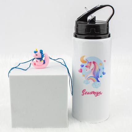 Unicorn Rakhi With Sport bottle