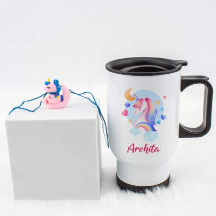 Unicorn Rakhi with Travel sipper