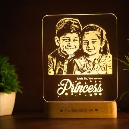 Princess Photo Lamp – Personalized Gift for Sister