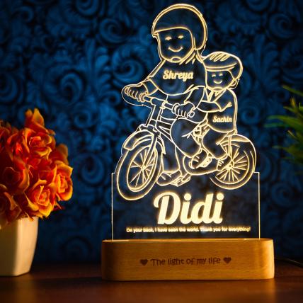 Cool Gift for Sister: Didis Mentorship Tribute Engraved Lamp