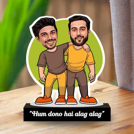 Hum Dono He Alag Alag Caricature for Brothers