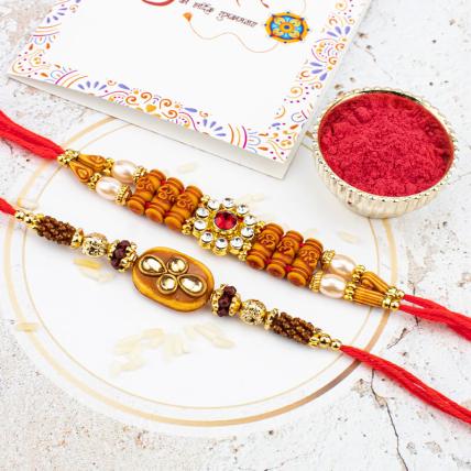 Special Beads Rakhi Set