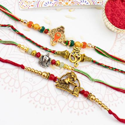 OM Rakhi Combo of 4