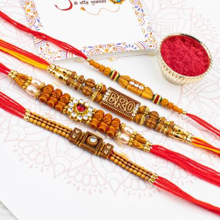 Bro Rakhi Combo of 4