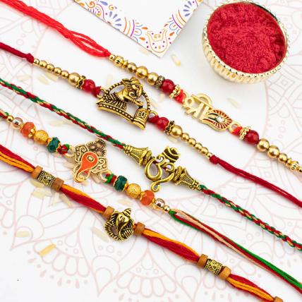 OM Rakhi Combo of 5