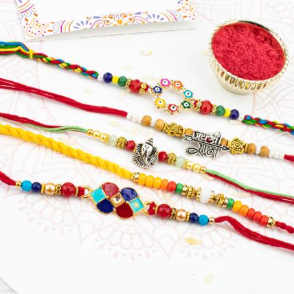 Cute Rakhi Combo of 5