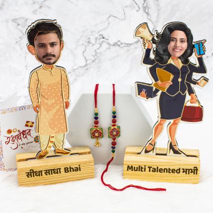 Sidha-sada-bhai-and-Multi-Talented-Bhabhi With Lumba Rakhi