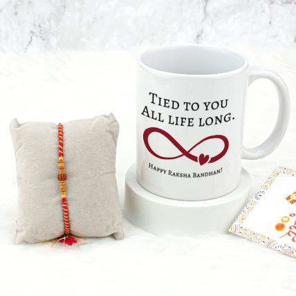 Tied to you Mug Rakhi Combo