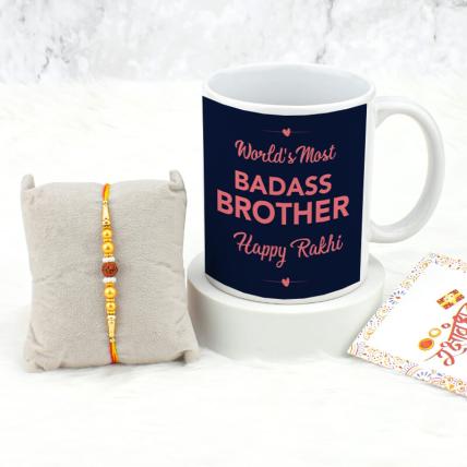 Badass Brother Mug Rakhi Combo