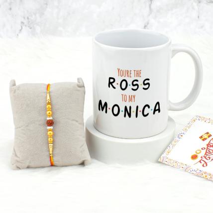Ross Monica Mug Rakhi Combo