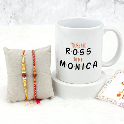 Ross Monica Mug & Rakhis Combo