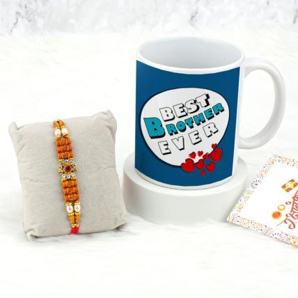 Best Brother Ever Mug with Rakhi