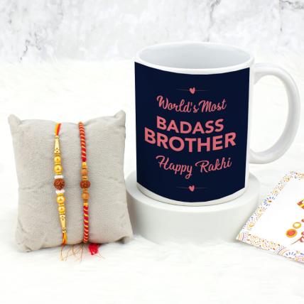 Badass Brother Mug & Rakhis Combo