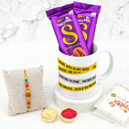 Crime Partner Rakhi Gift Combo