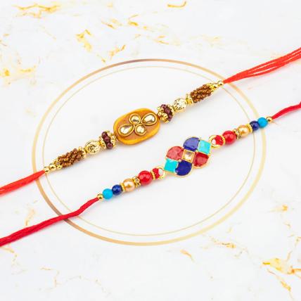 Colourful Rakhi Set