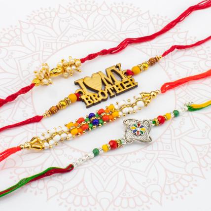 Cute Rakhi Combo of 4
