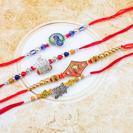 Spiritual Rakhi Combo of 4
