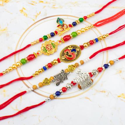 Spiritual Rakhi Combo of 5