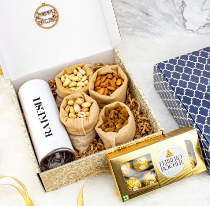 Deluxe Personalized Nutty Indulgence Gift Box