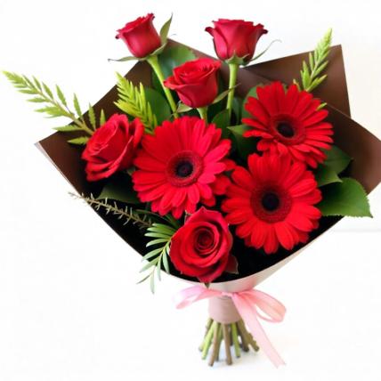 Red Mixed Flower Bouquet