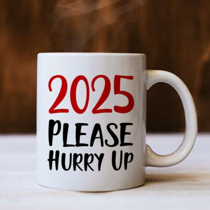 Hurry Up New Year Mug