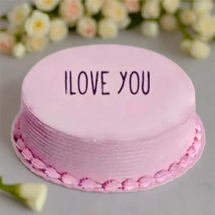 Valentine Strawberry Cake