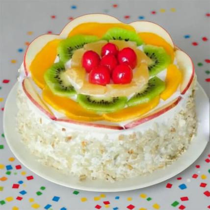 Valentine Fresh Fruit Cake