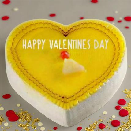 Happy Valentines Day Pineapple Cake