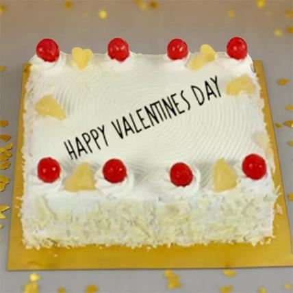 Valentine Square Pineapple Cake