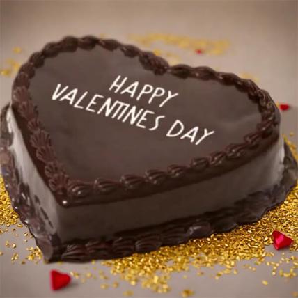 Happy Valentines Day Chocolate Cake