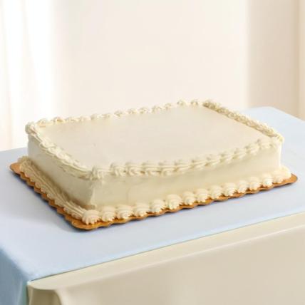 Yummy Square Vanilla Cream Cake
