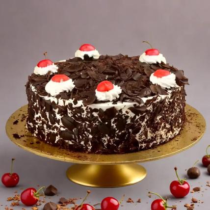 Black forest cake with extra cherries