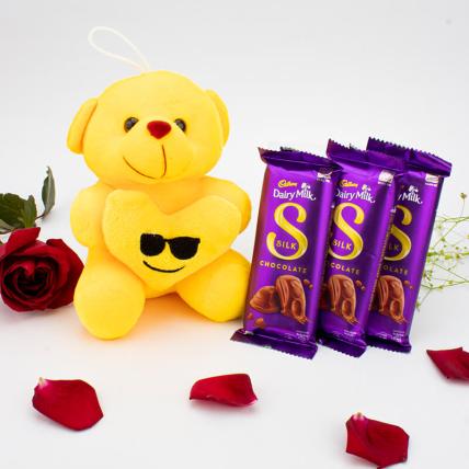 Special Heart Chocolate Teddy Box 
