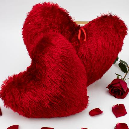 Combo Of Two Heart Cushion