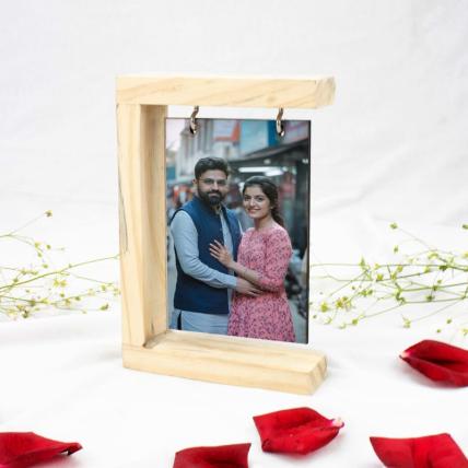 Personalised Hanging Photo Wooden  Frame 