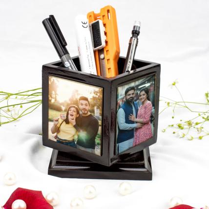 Personalised Rotating  Pen Stand