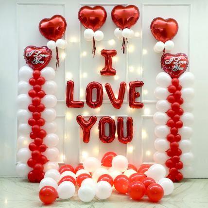 I Love You Balloons Arrangement