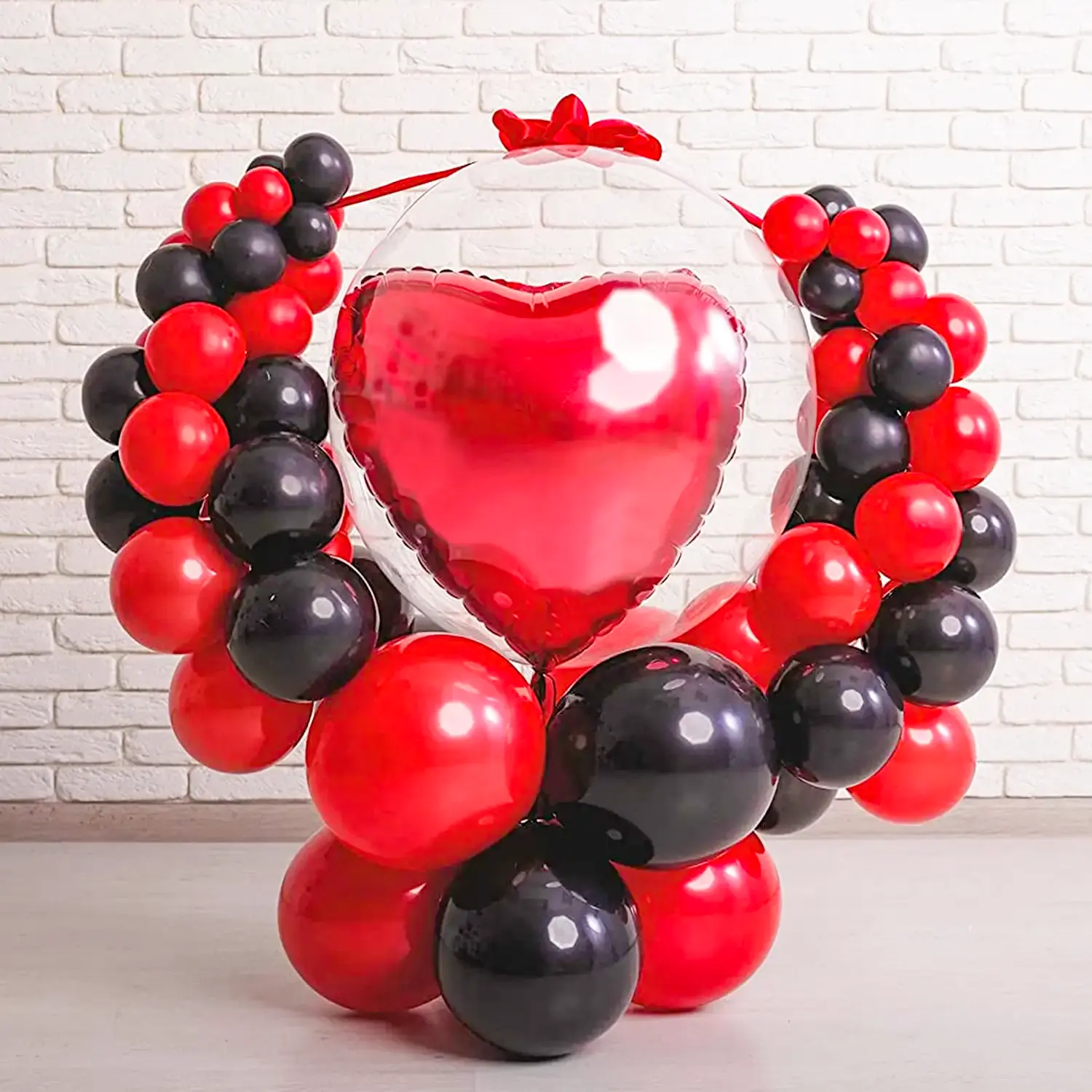 Crimson Love Escape Balloon Arrangement
