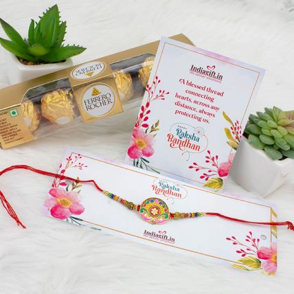 Beautiful Kundan  with Ferrero Rocher