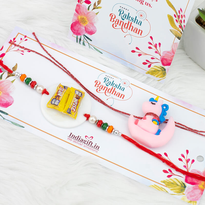 Unicorn & 5 star Rakhi Set