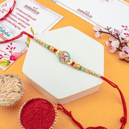 Beautiful Swastik  Rakhi