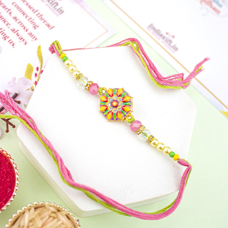 Beautiful Kundan Rakhi