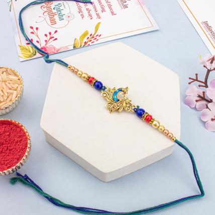 Colourful Peacock Rakhi