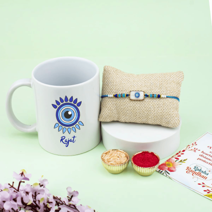  Evil Eye Rakhi with Mug