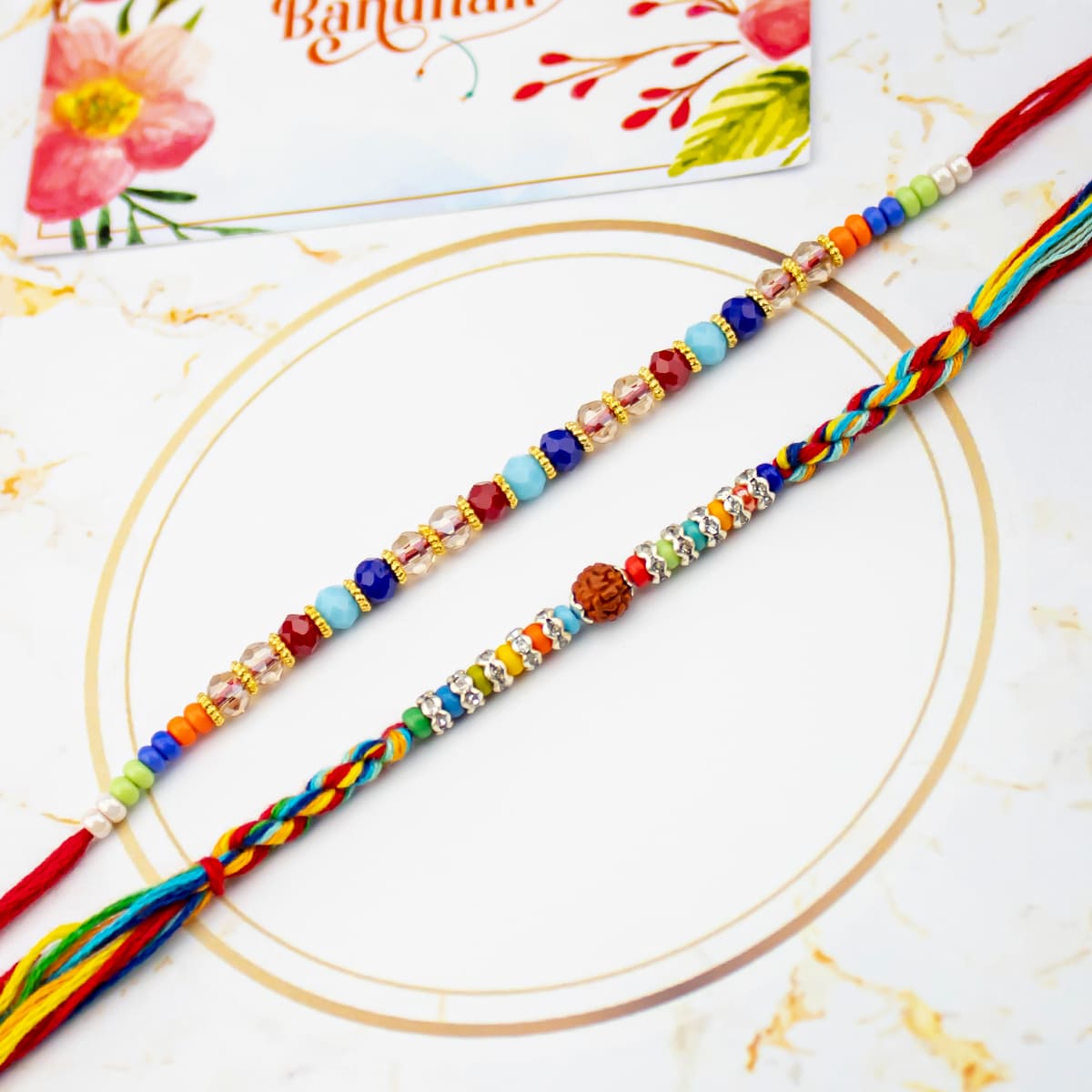Special Pearl Rakhi Set